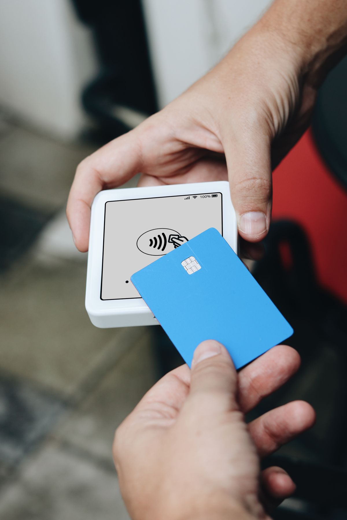 Revolut-card contactloos betalen op terminal als Visa Mastercard